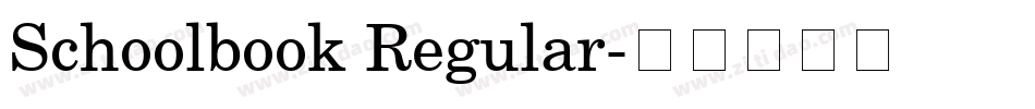 Schoolbook Regular字体转换